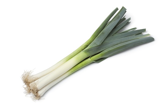 a bunch of leeks