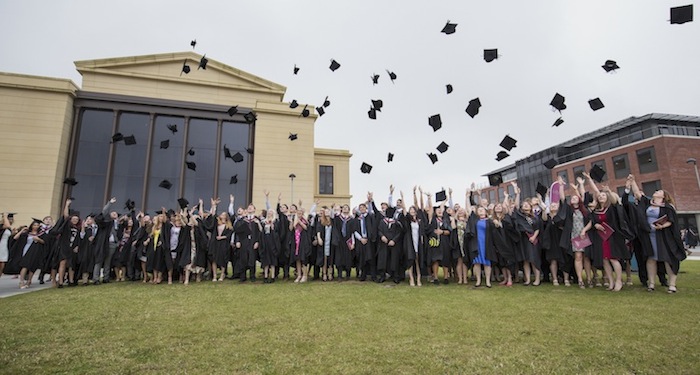 Graduates on the Bay Campus