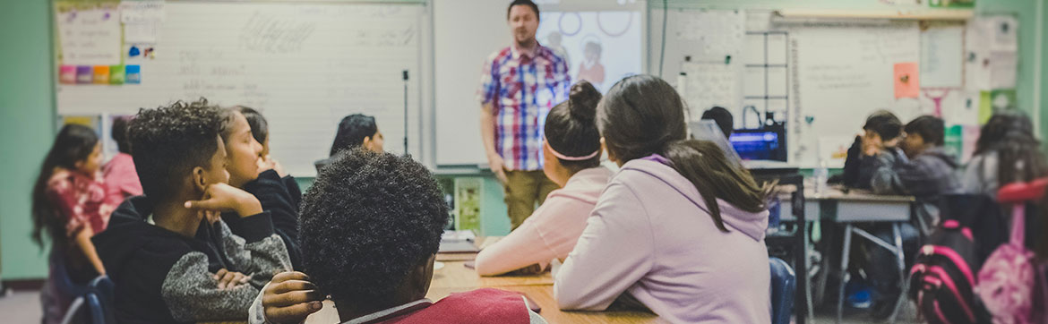 students in a classroom