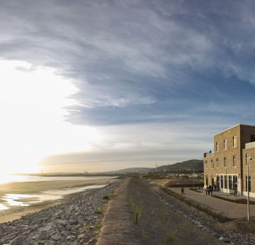 External view of The College by the beach