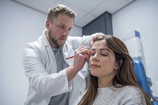 Doctor treating patient