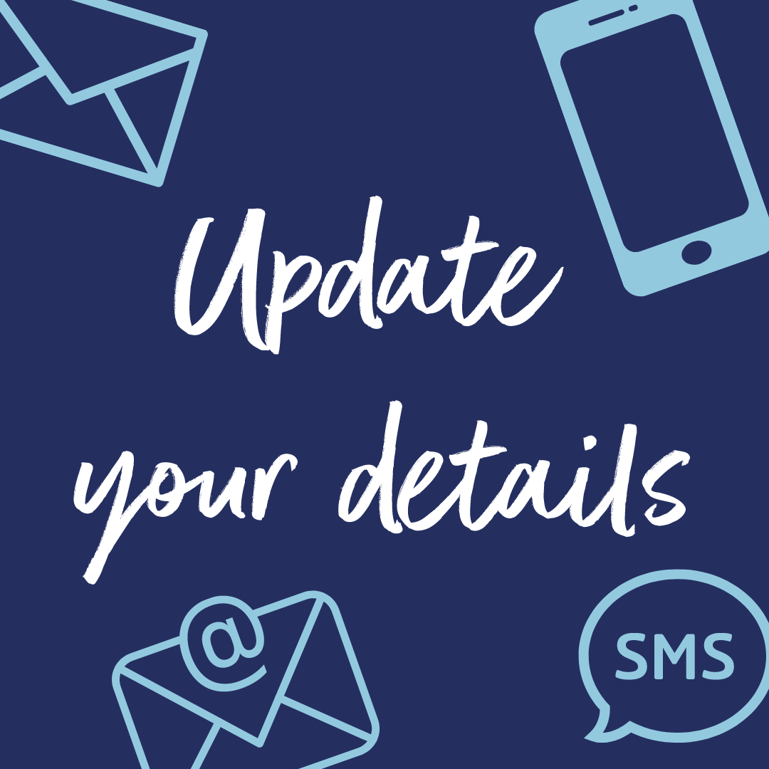 Update your contact details form screenshot