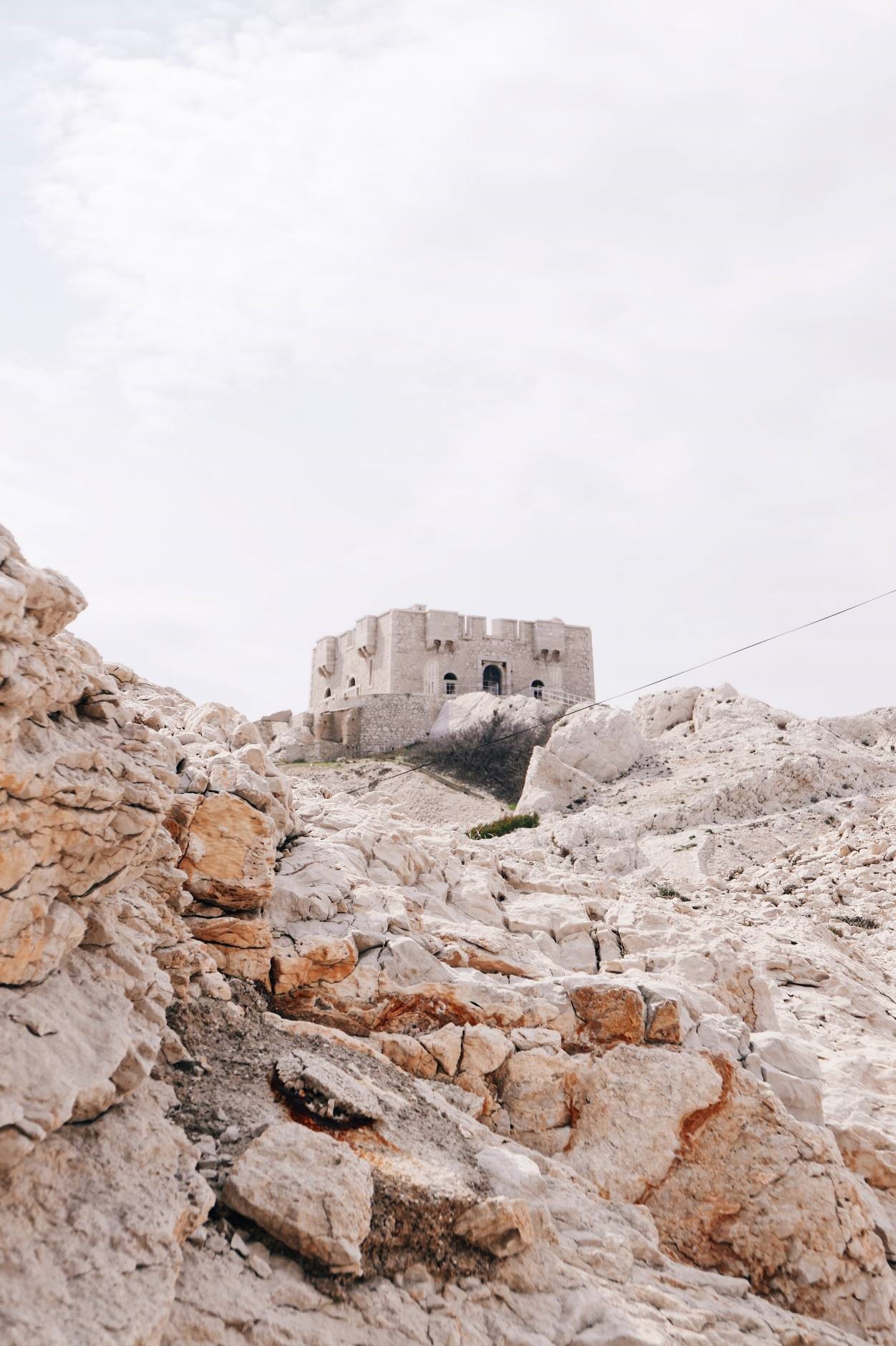 Old stone ruins. 