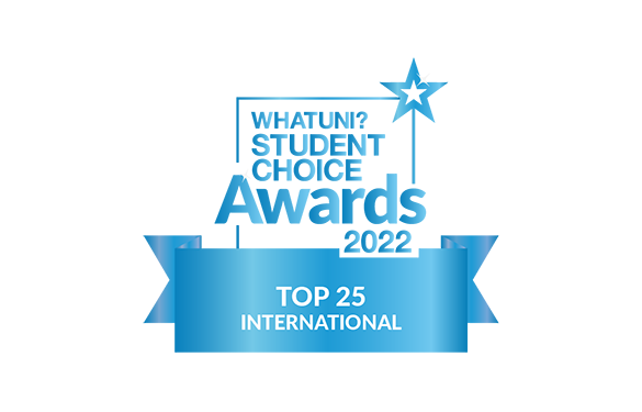 WhatUni Top 25 International logo