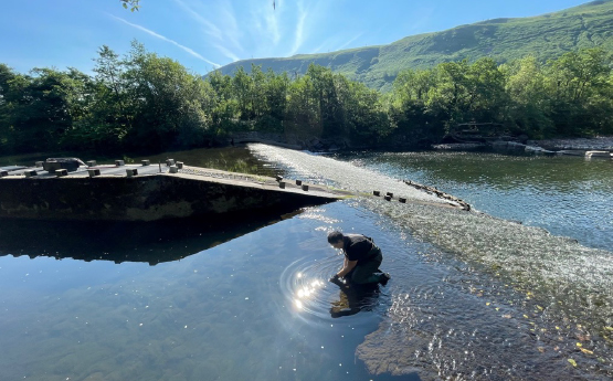 Research in a river