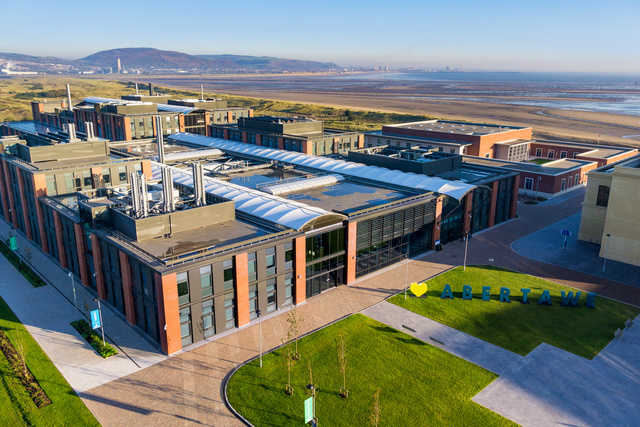 Engineering building on the bay campus