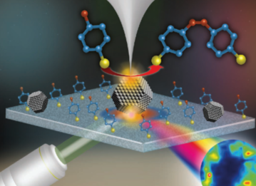 Measurement of chemical species on individual nanoparticles 