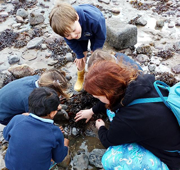 Children on a beach