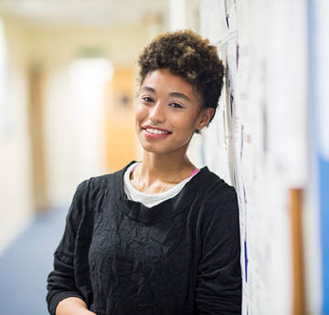 student smiling