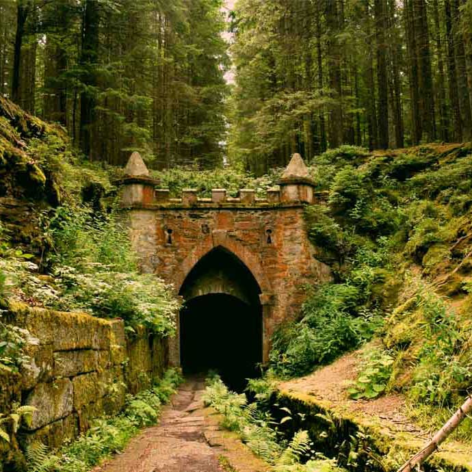 Image of a tunnel under a bridge