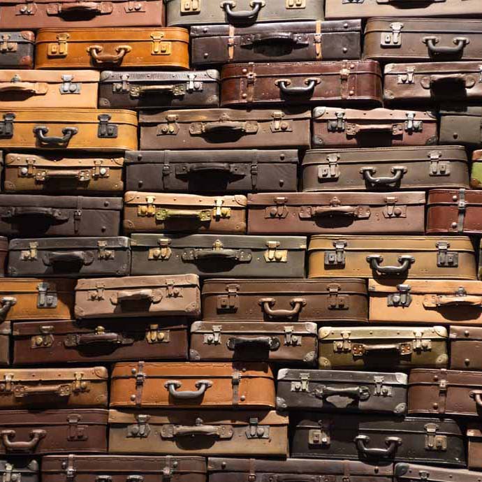 Image of a suitcase wall