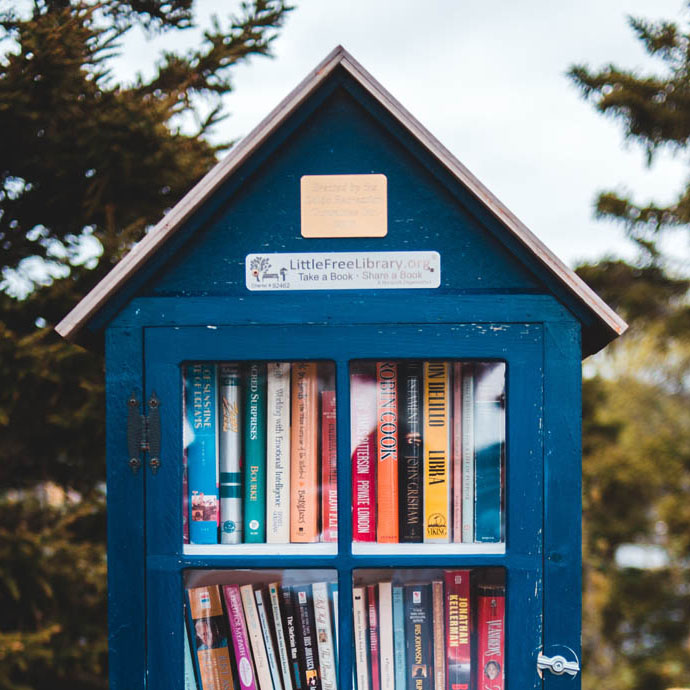 Image of a tiny book house