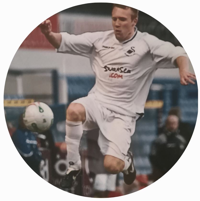 Dan Sheehan in swansea city fc kit