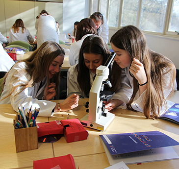 Girls in a classroom