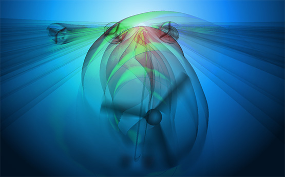 A graphic of a tidal turbine