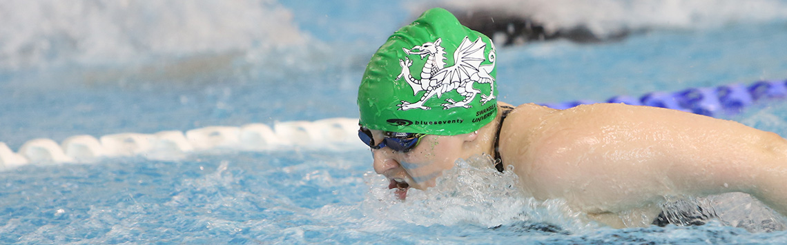 Swimmer in a pool