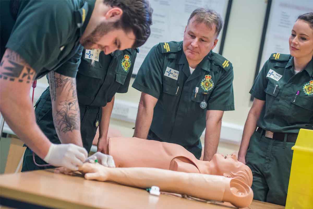 Paramedic students