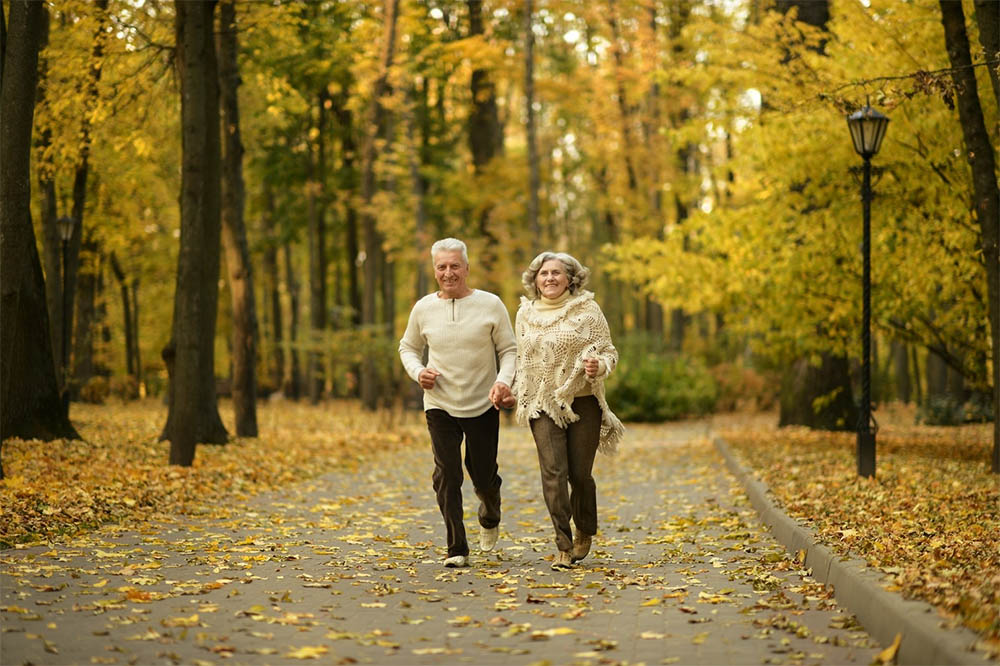 Couple running 