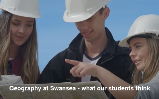 Geography students on fieldwork in the Gower Peninsula