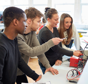 Students in a lab