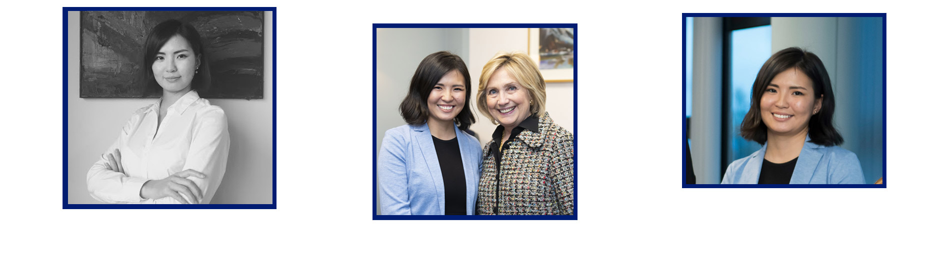 otgontuya with hillary clinton