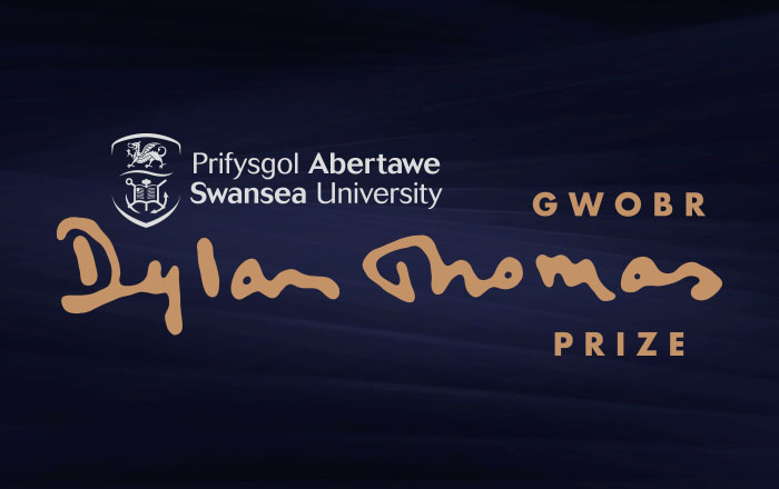 Logo Gwobr Dylan Thomas Prifysgol Abertawe 