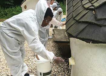 A student painting the oracle