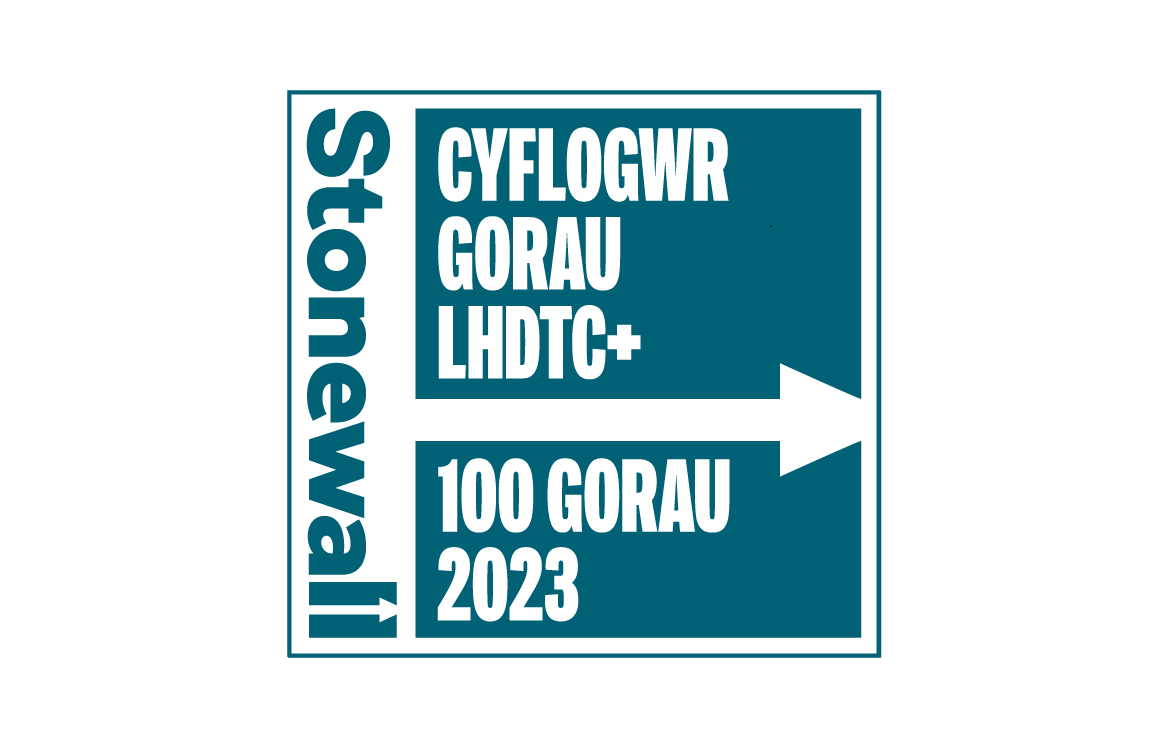 100 cyflogwr gorau Stonewall 2023