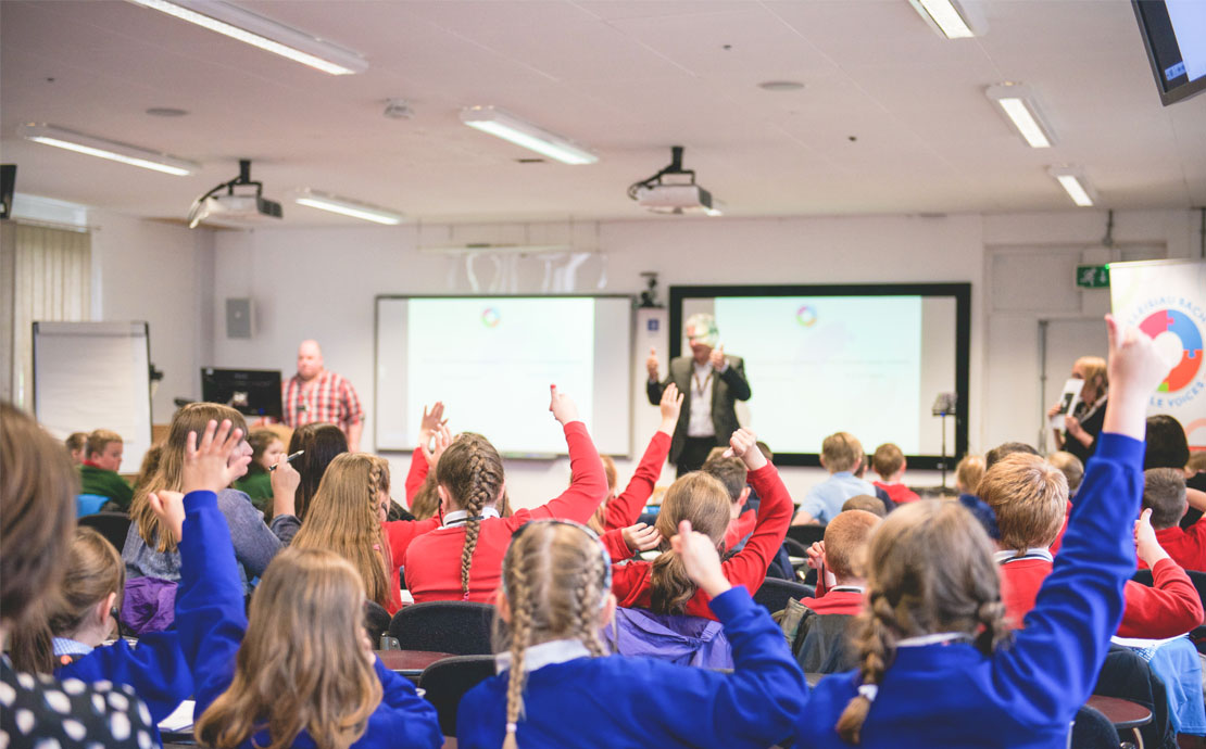 students in class