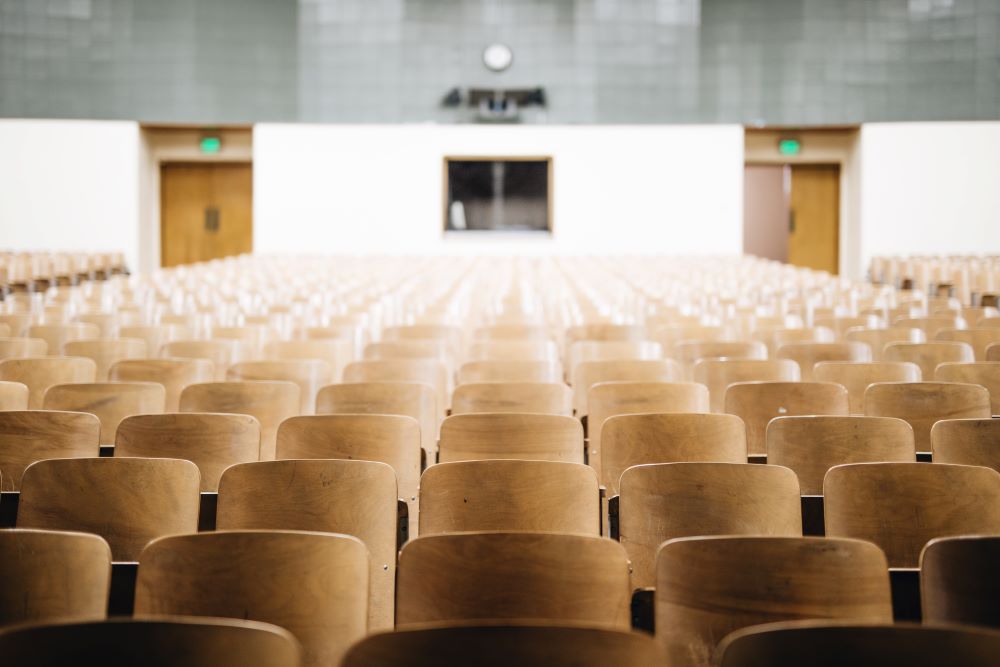 seats in lecture theatre