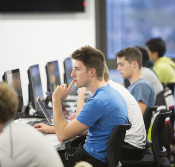 Students in PC lab