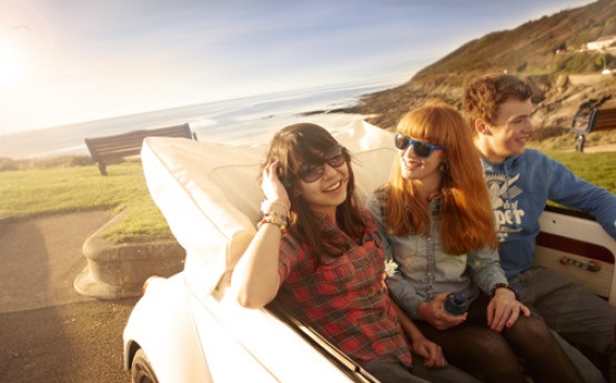 Students in car