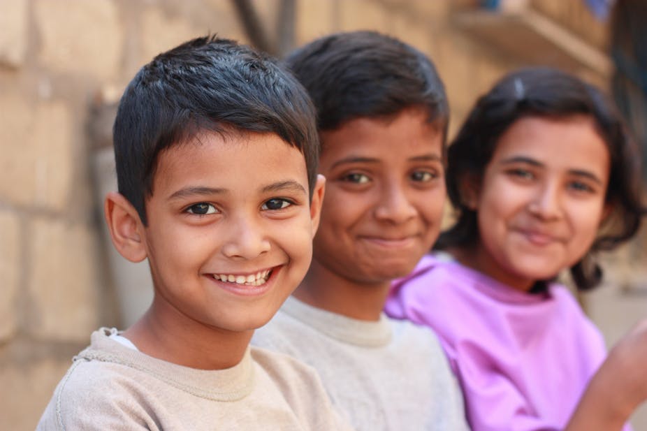 Children smiling 