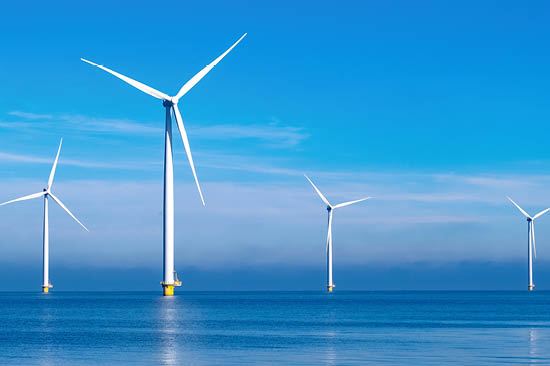 Windmills at sea