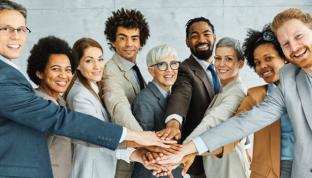 Staff in a meeting