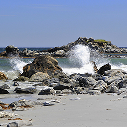 Waves crashing