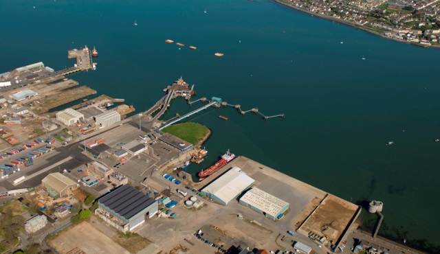 Aerial view of Milford Haven