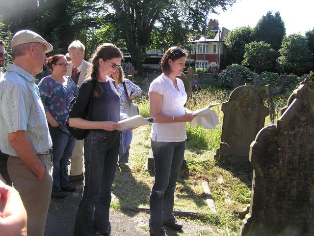 Image readings from the literary tour at the Dillwyns and Hendrefoilan House