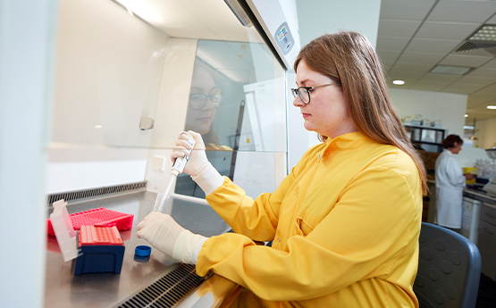 Student in Fumehood