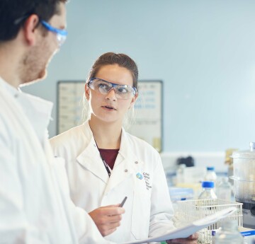 students in lab