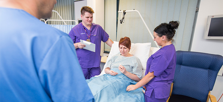 Nursing students and patients