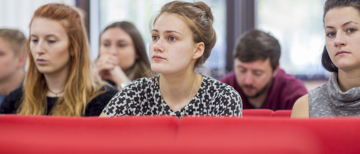 Students engaged in lesson in classroom