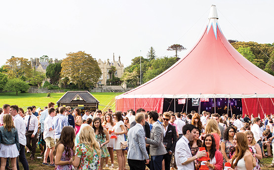 Students in the Summer Ball.