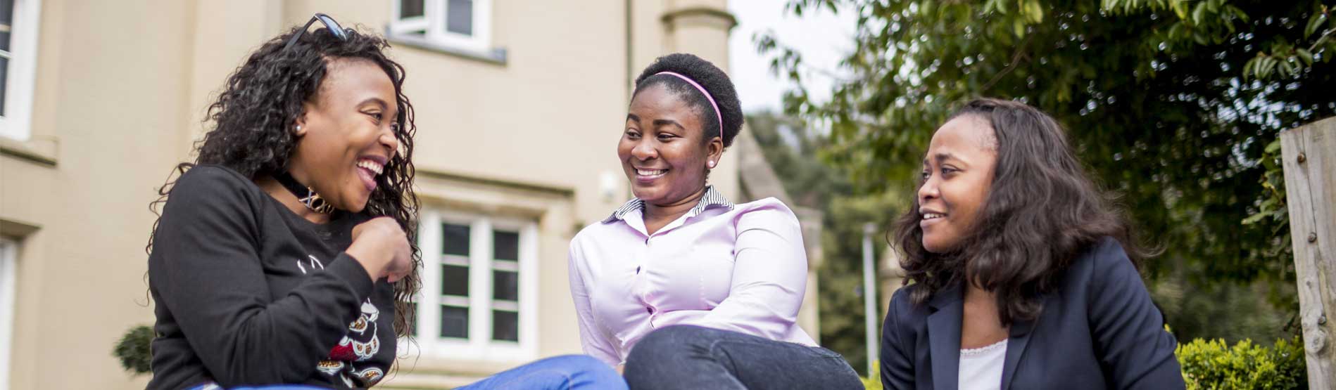 Two students talking