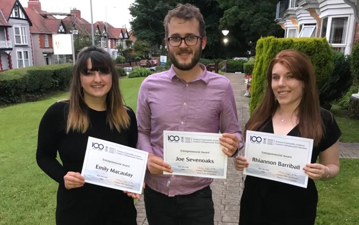 Emily MacAulay, Joe Sevenoaks and Rhiannon Barriball from Easily Eco.