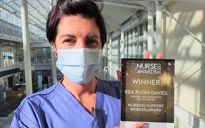 Swansea student nurse Rea Pugh-Davies judged best in Britain