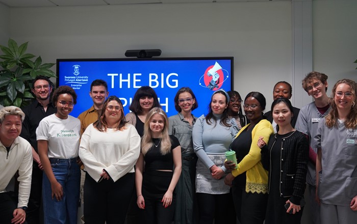 A group photo of the students who took part in the competition.