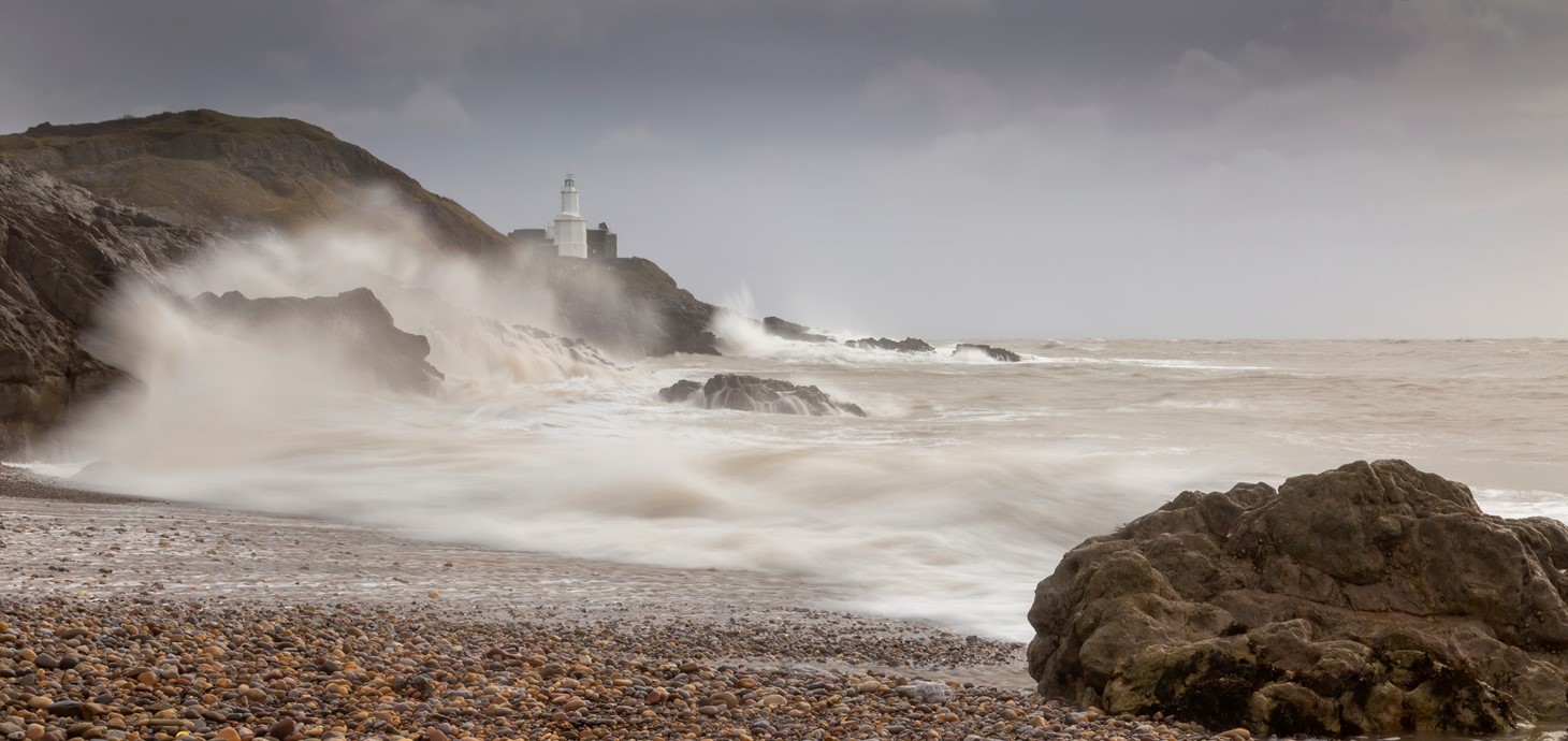 Storm on Bracelet bay