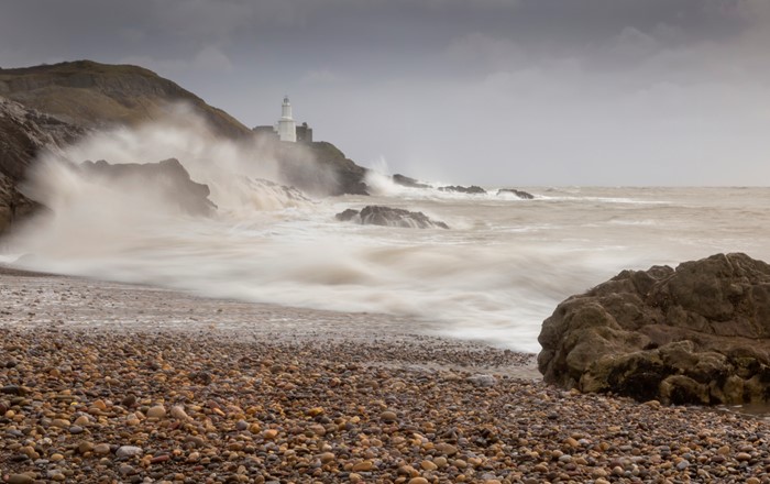 Storm on Bracelet bay