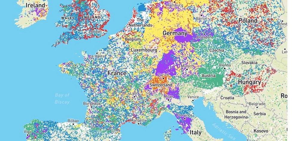 Project Amber map: funded by the EU Horizon programme and led by Swansea University, the project involved researchers removing unnecessary barriers along hundreds of kilometres of European rivers.